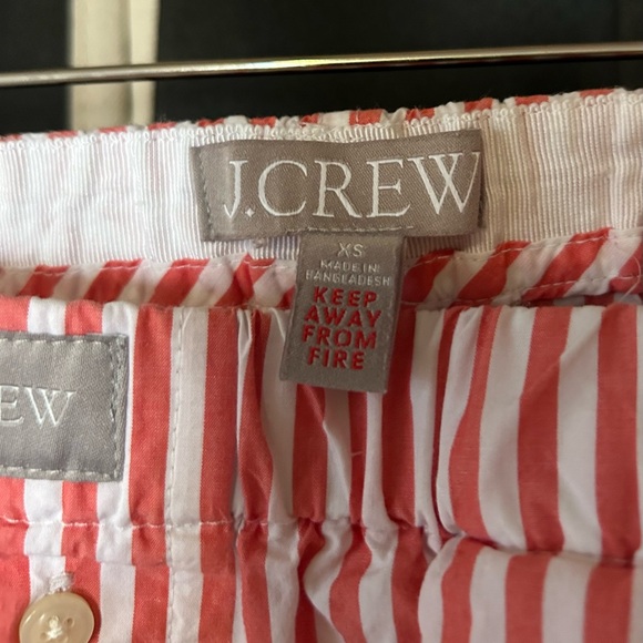 J. Crew Coral and White Striped Pajama Pants - Picture 3 of 10